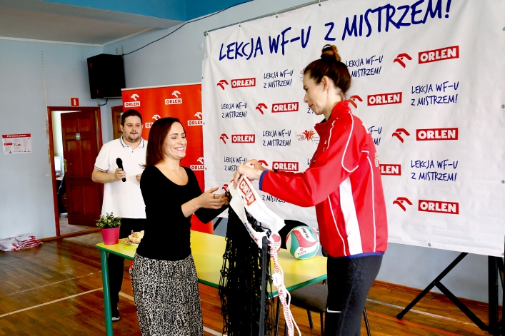 Mistrzyni Europy Izabela Bełcik spotkała się z uczniami elbląskiej „dziewiętnastki"