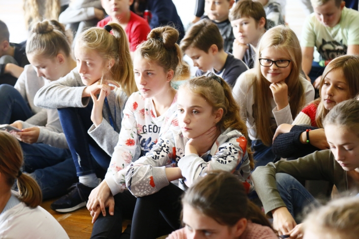 Mistrzyni Europy Izabela Bełcik spotkała się z uczniami elbląskiej „dziewiętnastki