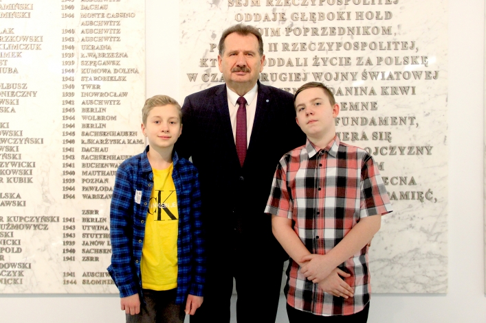 Młodzi elblążanie z wizytą w Sejmie