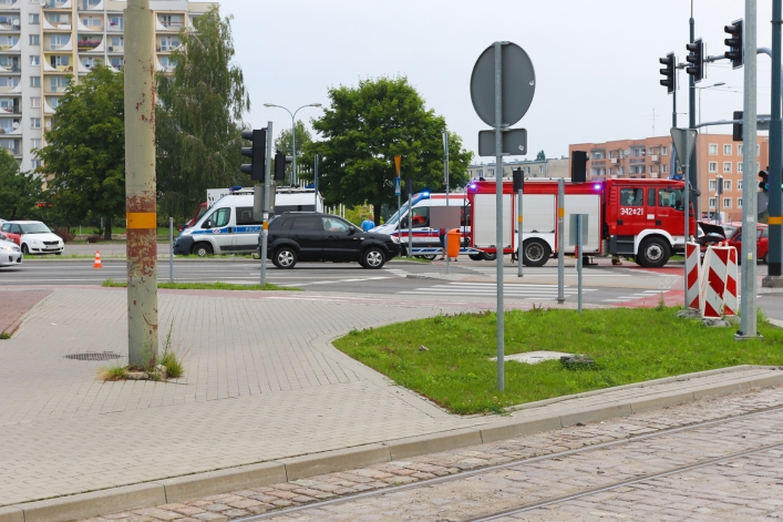 Mocna kolizja w centrum miasta