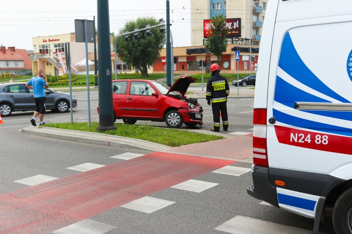 Mocna kolizja w centrum miasta