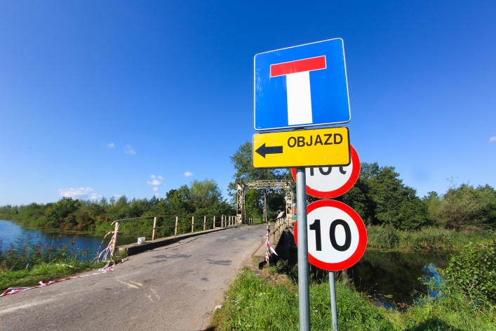 Most w Tujsku zamknięty. Którędy nad morze?