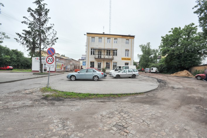 W tym miejscu, przy ul.Żeromskiego wkrótce powstanie nowa Biedronka