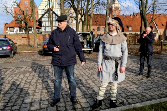 Na planie spotu reklamowego promującego książkę "Wojna bogów" Tomasza Stężały,