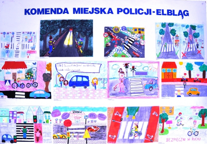 Nagrody dla dzieci w konkursie „Bezpieczni w ruchu drogowym