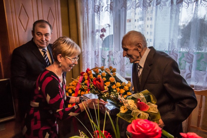 Nasz elblążanin Edward Osiewicz w dniu dzisiejszym obchodzi swoje setne urodziny