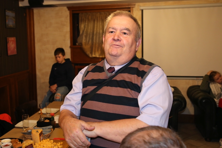 Nestor elbląskich kucharzy na spotkaniu Elbląskiego Klubu Szefów Kuchni