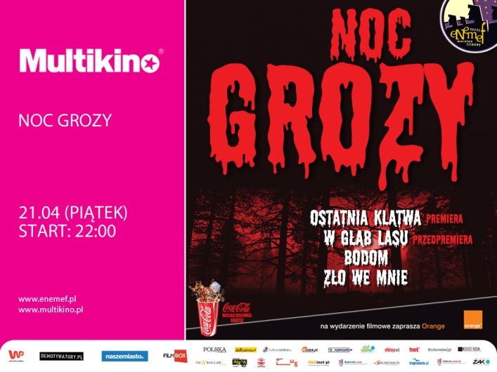 Noc Grozy z premierą Ostatniej klątwy  21 kwietnia w Multikinie