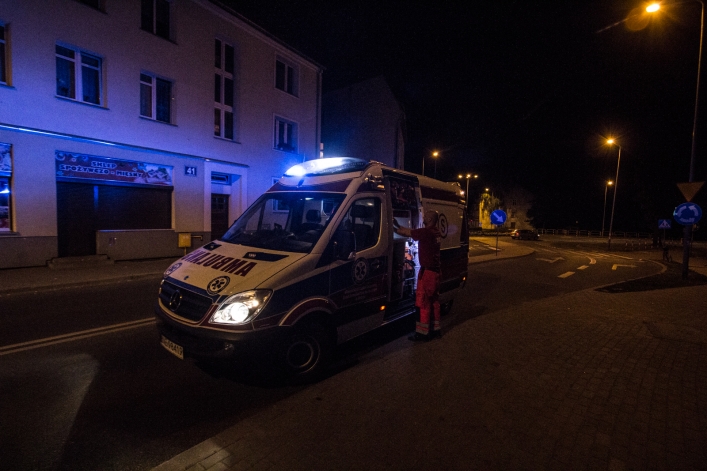 Nocne potrącenie na ulicy Traugutta