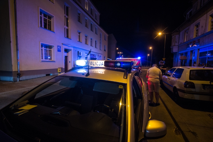 Nocne potrącenie na ulicy Traugutta