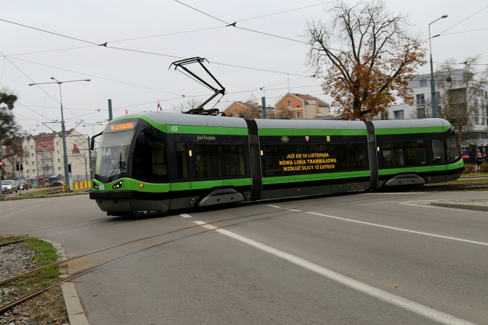 Nowa linia tramwajowa ruszyła!Tramwaje linii nr 4 i 5 od 10 XI kursują nową trasą (+ zdjęcia) 