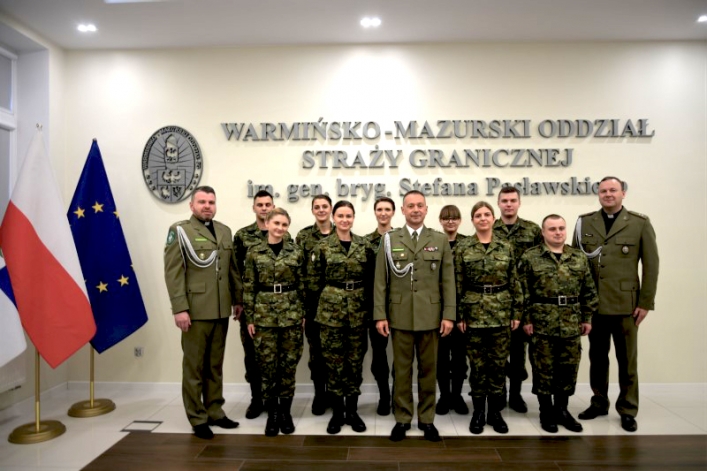 Nowi funkcjonariusze dołączyli do Warmińsko-Mazurskiego Oddziału Straży Granicznej