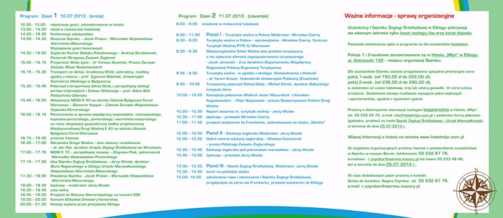 O żegludze śródlądowej w Elblągu. Powstanie specjalna organizacja