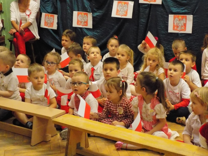 Obchody 100-lecia Odzyskania Niepodległości przez Polskę w Przedszkolu Nr 23 w Elblągu