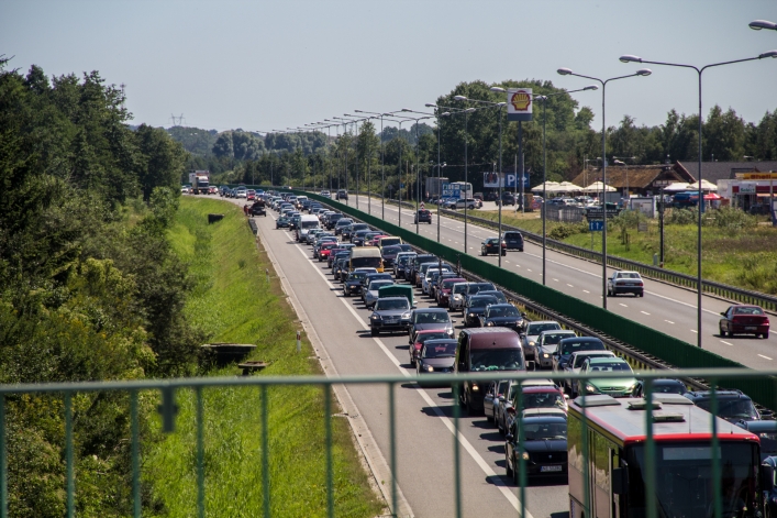 Olbrzymie korki do Gdańska i na Mierzeję