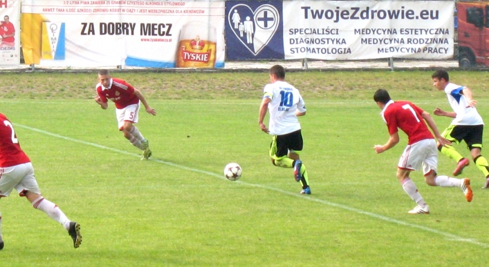Olimpia Elbląg przegrywa z Wisłą Kraków, niestrzelony rzut karny