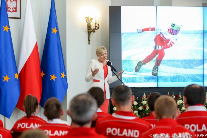 Olimpijczycy w Pałacu Prezydenckim