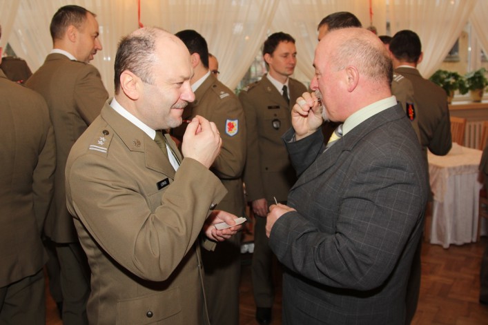 Opłatkowe spotkanie Dowództwa 16 PDZ.