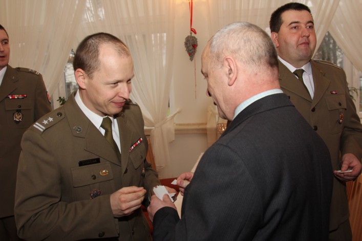 Opłatkowe spotkanie Dowództwa 16 PDZ.