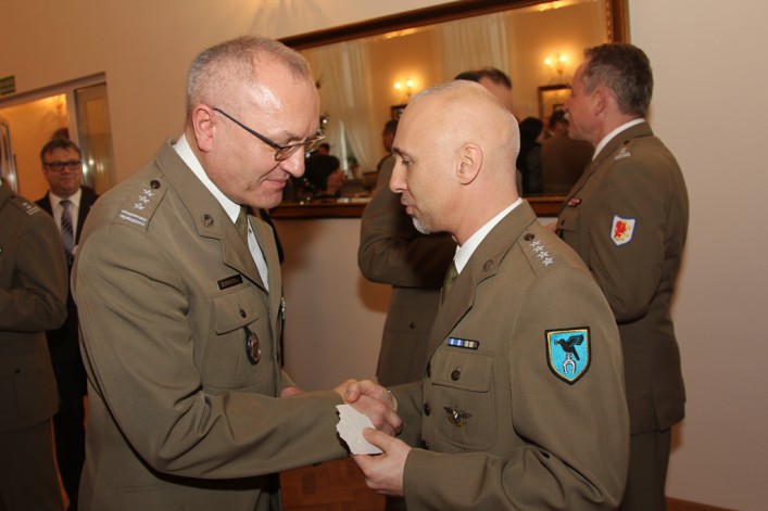 Opłatkowe spotkanie Dowództwa 16 PDZ.