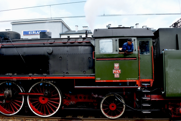 Para - buch! Koła - w ruch!  Po raz kolejny do Elbląga zawitał parowóz