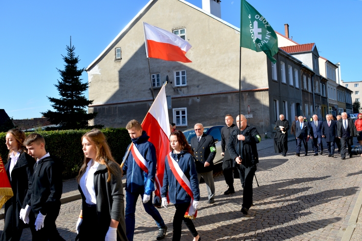 Pasłęk. Uroczyste odsłonięcie Pomnika Niepodległości