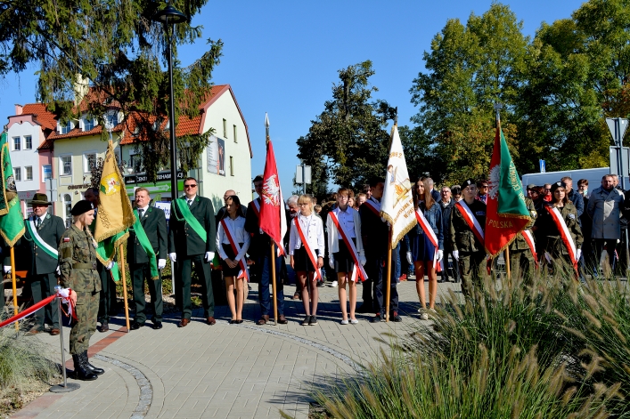 Pasłęk. Uroczyste odsłonięcie Pomnika Niepodległości