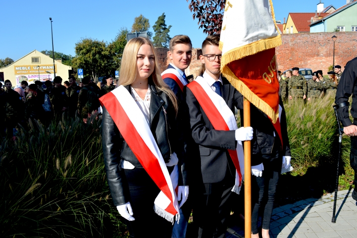 Pasłęk. Uroczyste odsłonięcie Pomnika Niepodległości