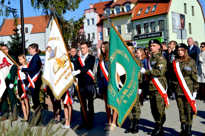 Pasłęk. Uroczyste odsłonięcie Pomnika Niepodległości