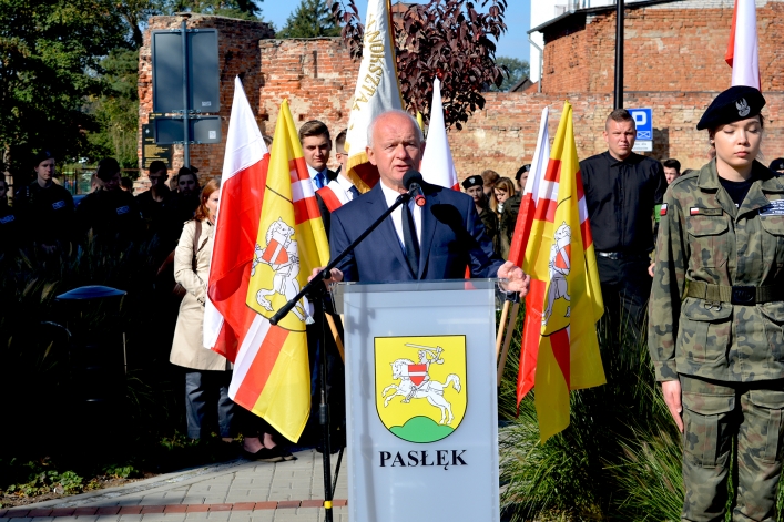 Pasłęk. Uroczyste odsłonięcie Pomnika Niepodległości