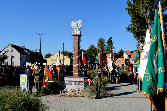 Pasłęk. Uroczyste odsłonięcie Pomnika Niepodległości