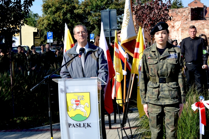 Pasłęk. Uroczyste odsłonięcie Pomnika Niepodległości