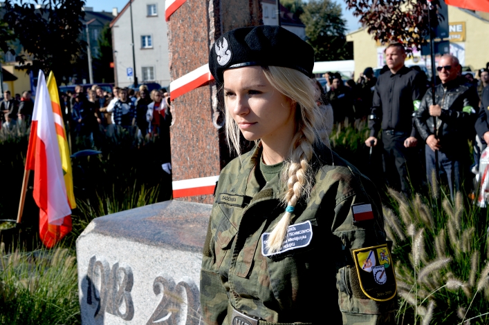 Pasłęk. Uroczyste odsłonięcie Pomnika Niepodległości