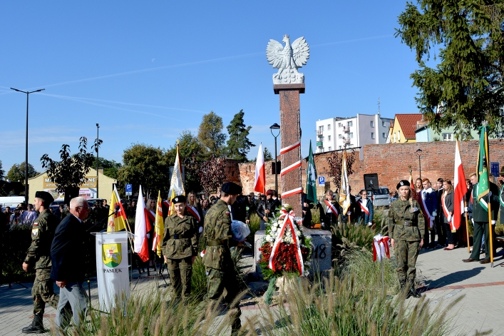 Pasłęk. Uroczyste odsłonięcie Pomnika Niepodległości