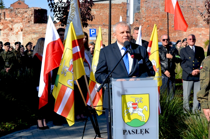 Pasłęk. Uroczyste odsłonięcie Pomnika Niepodległości