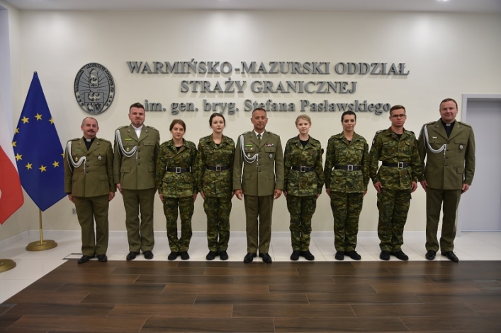Pięciu funkcjonariuszy dołączyło do Warmińsko-Mazurskiego Oddziału Straży Granicznej