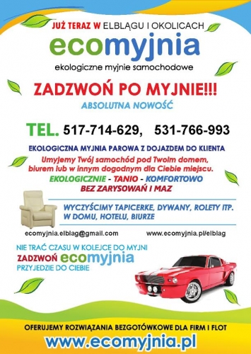 Pierwsza Eco Myjnia Mobilna w Elblągu – zobacz ofertę