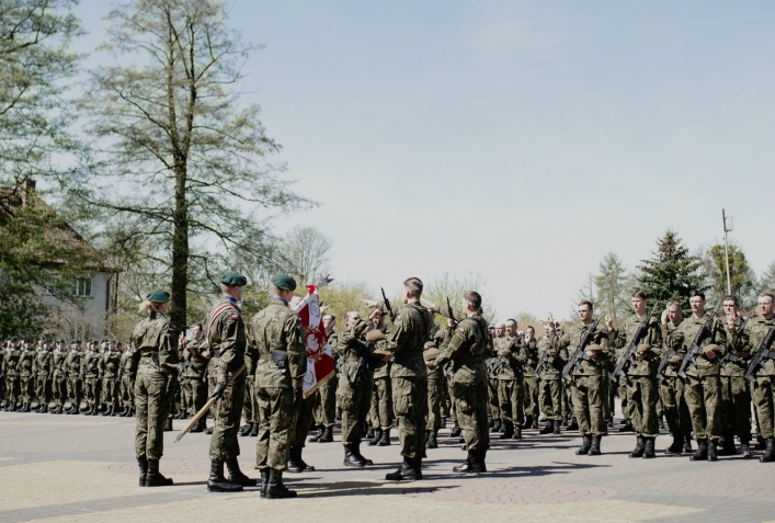 Pierwsza przysięga Wojsk Obrony Terytorialnej na Warmii i Mazurach