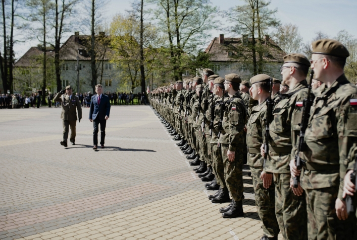 Pierwsza przysięga Wojsk Obrony Terytorialnej na Warmii i Mazurach