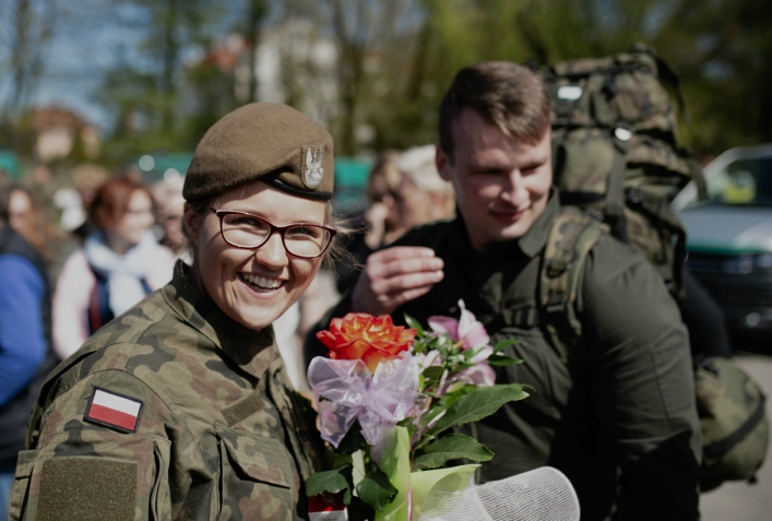 Pierwsza przysięga Wojsk Obrony Terytorialnej na Warmii i Mazurach