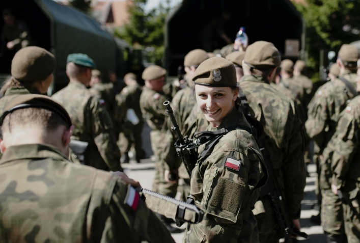 Pierwsza przysięga Wojsk Obrony Terytorialnej na Warmii i Mazurach