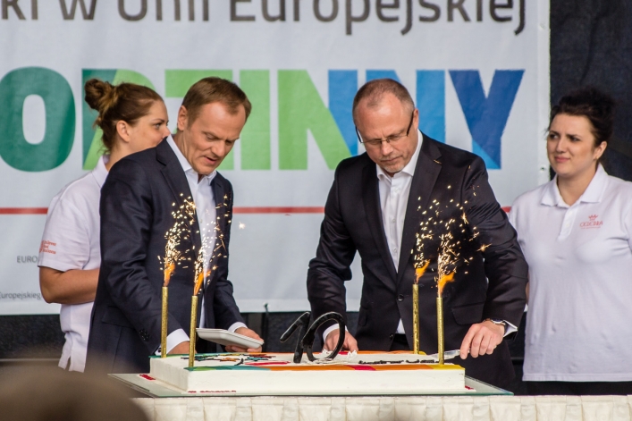 Piknik europejski z premierem Donaldem Tuskiem. Zobacz zdjęcia