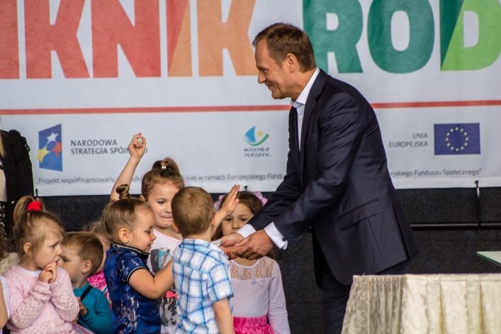 Piknik europejski z premierem Donaldem Tuskiem. Zobacz zdjęcia