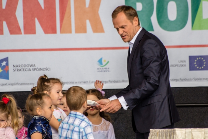 Piknik europejski z premierem Donaldem Tuskiem. Zobacz zdjęcia
