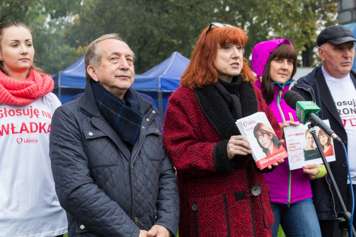 Piknik i konferencja w deszczu. Zjednoczona Lewica prezentuje kandydatów