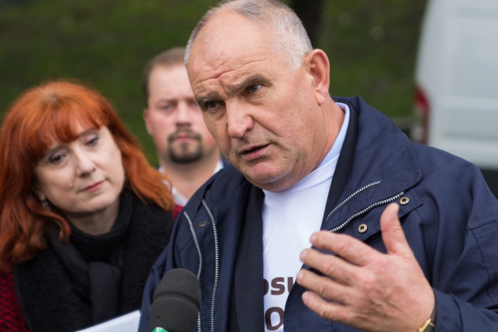 Piknik i konferencja w deszczu. Zjednoczona Lewica prezentuje kandydatów