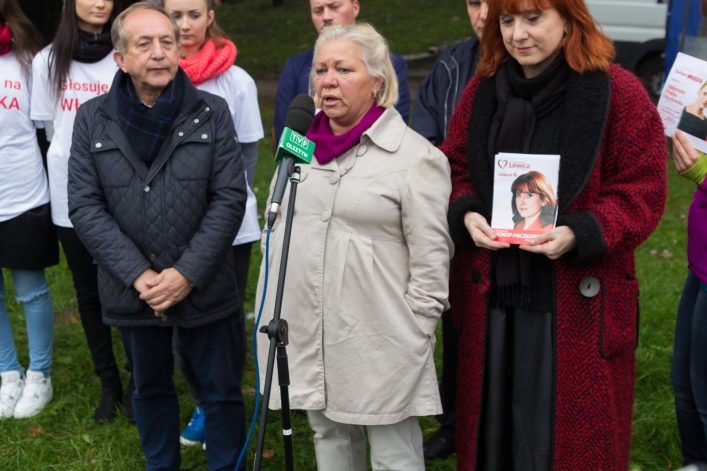 Piknik i konferencja w deszczu. Zjednoczona Lewica prezentuje kandydatów