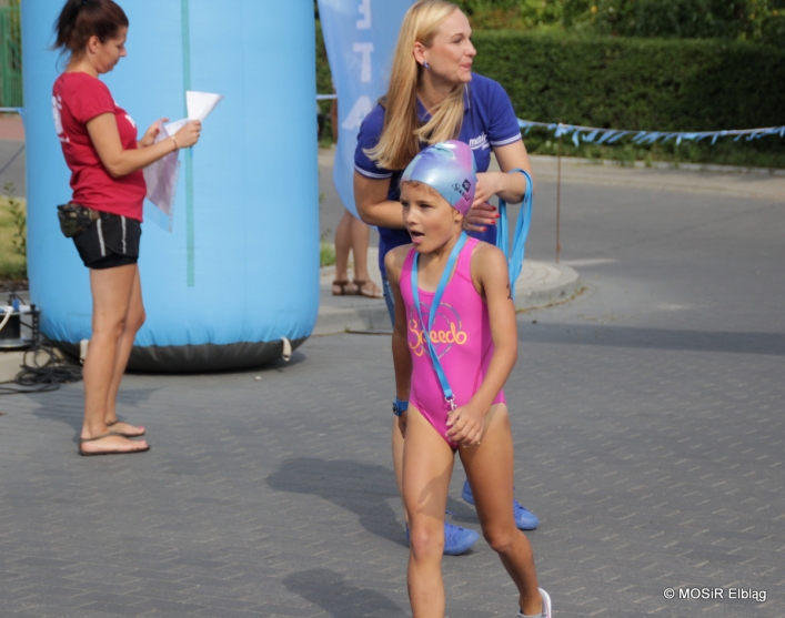 Pływali i biegali w pierwszym elbląskim Aquathlonie 
