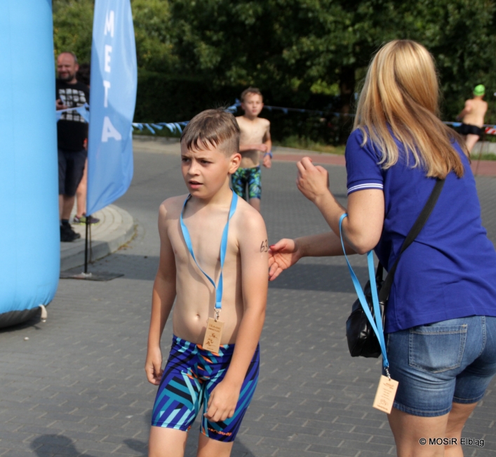 Pływali i biegali w pierwszym elbląskim Aquathlonie 