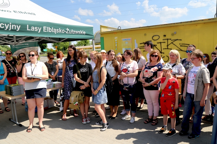 Po Elblągu kursował zielony tramwaj
